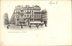 VINTAGE POSTCARD Lyon the Place of the Jacobins