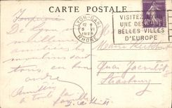 VINTAGE POSTCARD Lyon Basilica of NR D of Fouviere Seen prsy in the Plane