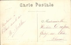 VINTAGE POSTCARD Lyon Boulevard of the Rousee Cross the Large Stone