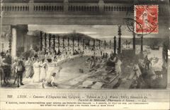 VINTAGE POSTCARD Lyon Competition for D grade officials Eloquence under Caligule Hemicycle of the Medical colleges Pharmacy and Science