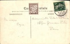 VINTAGE POSTCARD Lyon Fourviere Seen from of the Metal Tower