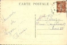 POSTAL Lyon Artistique de la VENDIMIA los lugares del angulo de la bolsa de accion de Cordeliers y calle de la república