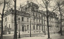 VINTAGE POSTCARD Lyon L Military School of Health Militaria