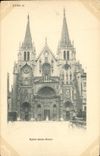 VINTAGE POSTCARD Lyon the Church Holy Nizier