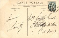 VINTAGE POSTCARD Lyon L Holy Egise Nizier