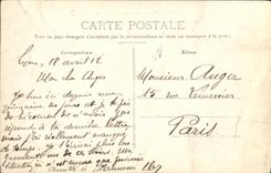 VINTAGE POSTCARD Lyon Panorama of the Saone