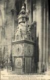 VINTAGE POSTCARD Interior Lyon of Cathedarle St Jean Clock of Nicolas Lippius Balois mathematician