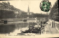 VINTAGE POSTCARD Lyon Seen On the Saone Towards Georges Saint