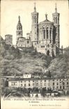 VINTAGE POSTCARD Lyon News Church of Notre Dame de Fourviere