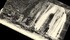 VINTAGE POSTCARD Environs of Bourboule Cascades of the Canopy