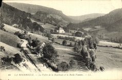 VINTAGE POSTCARD Bourboule the Valley of Bourboule and the Vendeix Rock