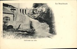 VINTAGE POSTCARD Bourboule Cascades of the Lake