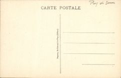 VINTAGE POSTCARD Bourboule under snow the place of L Choussy establishment in winter