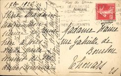 VINTAGE POSTCARD Bourboule Large thermal baths