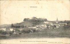 VINTAGE POSTCARD Auvergne Vernet the Game preserve and the Castle of Montfort