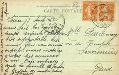 VINTAGE POSTCARD Caves of Jonas Caves curious creusees in the side about Puy Saint Pierre close Cheix