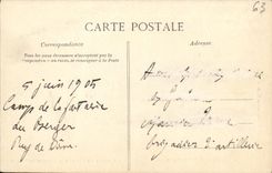 VINTAGE POSTCARD Auvergne View of the Camp of the Fountain of the Militaria Shepherd