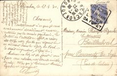 VINTAGE POSTCARD Arcachon Dimensions D Money Seen On the Beach and the Pier