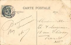 VINTAGE POSTCARD Arbis L Church and the Bridge On L Oeuille