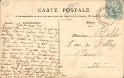 La POSTAL Nancy Portail de la VENDIMIA del museo de Lorena gobierna a equestrian del duque Antonio