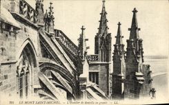 CPA Mont Saint Michel L Escalier de Dentelle en Granit