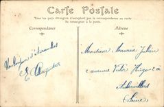 CPA Mont Saint Michel Cote Sud Prise de la Digue Pecheur