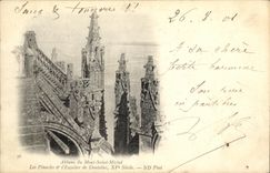 CPA Mont Saint Michel Abbaye Les pinacles et l escalier de dentelles