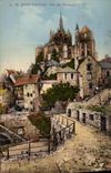 CPA La Mont Saint Michel Rue des Remparts a l Est