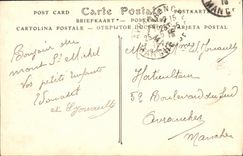 CPA La Mont Saint Michel Courtine Est des Remparts Lion supportant les armes de Robert Jollivet trentieme abbe du Mont 