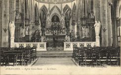 Estribillo de Avranches Notre Dame de la POSTAL de la VENDIMIA