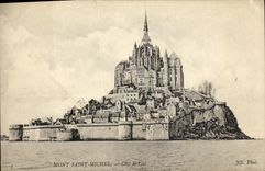 CPA Mont Saint Michel Cote de l Est