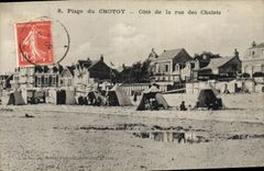 CPA Le Crotoy Cote de la rue des Chalets