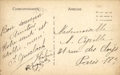 VINTAGE POSTCARD Cayeux the Beach Low tide