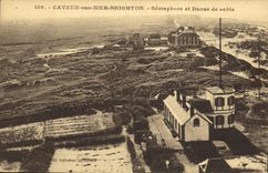 VINTAGE POSTCARD Cayeux the Beach Semaphore and sand Dunes