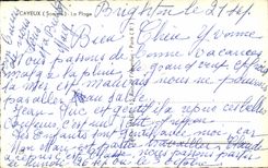 MODERN CARD Cayeux On Sea Cabins and the Beach