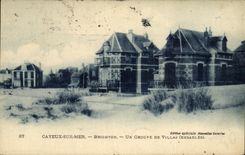 VINTAGE POSTCARD Cayeux On Sea Brighton a Group Of Villas ensablees
