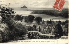 CPA La Baie du Mont Saint Michel Vue prise du Jardin des Plantes