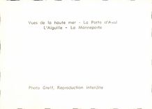 MODERN CARD Etretat Seen of the open sea the Gate D Downstream