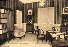 VINTAGE POSTCARD Montpellier Hotel St Like Cabinet of the president
