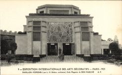 CPA Exposition Internationale des Arts Decoratifs Paris 1925 Pavillon Pomone Grds Magasins du Bon Marche