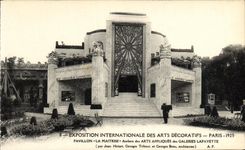 CPA Exposition Internationale des Arts Decoratifs Paris 1925 Pavillon La Maitrise
