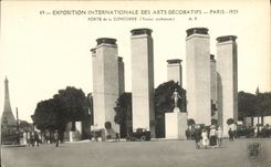 CPA Exposition Internationale des Arts Decoratifs Paris 1925 Porte de la Concorde