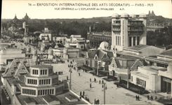 CPA Exposition Internationale des Arts Decoratifs Paris 1925 Vue Generale sur L Esplande des Invalides