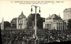 CPA Exposition Internationale des Arts Decoratifs Paris 1925 Pavillon National de la Belgique