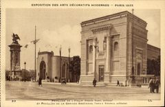 CPA Exposition des Arts Decoratifs Modernes Paris 1925 Pavillon de l Italie et pavillon de la Grande Bretagne
