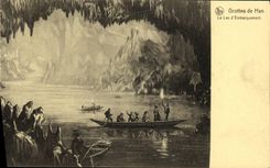 VINTAGE POSTCARD Caves of Han the lake D Loading