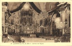 CPA Luceram Interieur de l Eglise