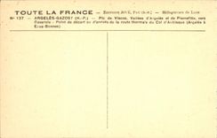 VINTAGE POSTCARD Thermal Road of the collar D Aubisque Peak of Viscos Valleys D Argeles and Pierrefitte