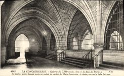 VINTAGE POSTCARD Paris the Caretaker s lodge Gallery of Xlll century known as the street of Paris