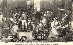 CPA Revolution Francaise Les dernieres victimes de la Terreur L appel des condamnes